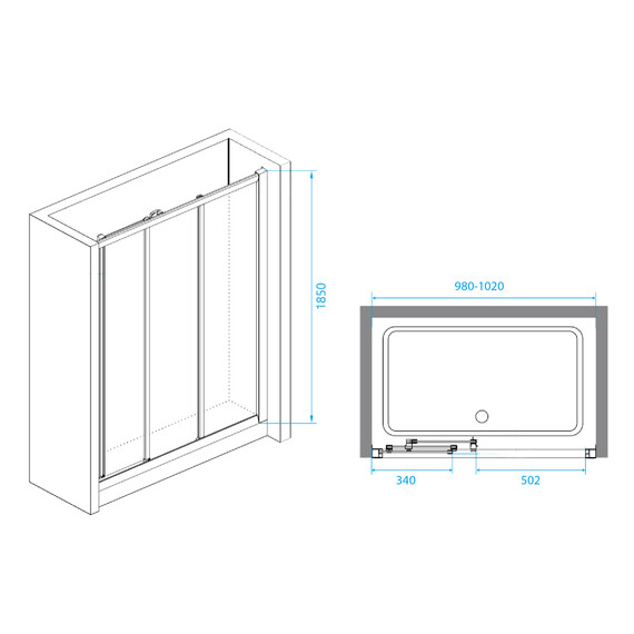 ДУШЕВАЯ ДВЕРЬ RGW CL-111
