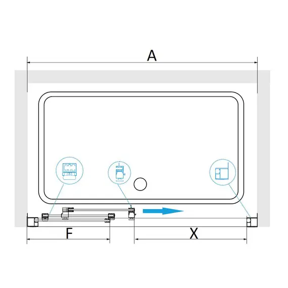 ДУШЕВАЯ ДВЕРЬ RGW CL-111