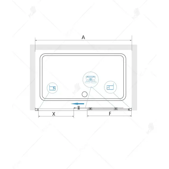 ДУШЕВАЯ ДВЕРЬ RGW CL-14B