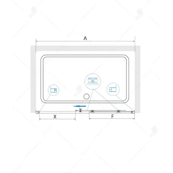 ДУШЕВАЯ ДВЕРЬ RGW CL-14