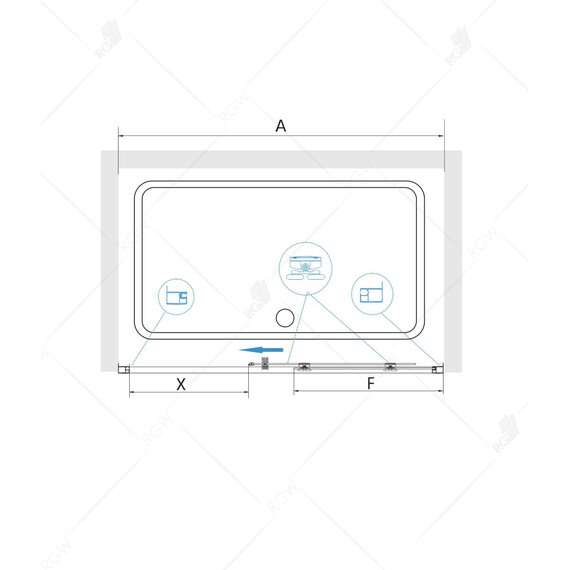 ДУШЕВАЯ ДВЕРЬ RGW CL-14