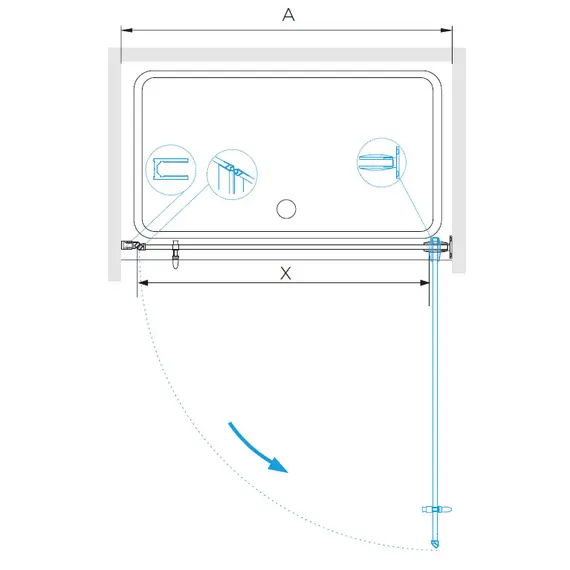 ДУШЕВАЯ ДВЕРЬ RGW HO-011
