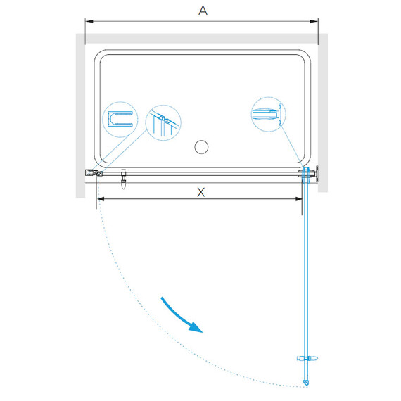 ДУШЕВАЯ ДВЕРЬ RGW HO-011B