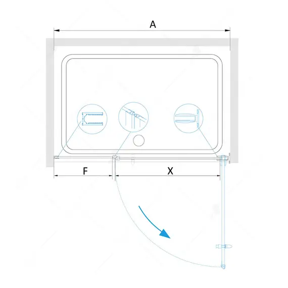 ДУШЕВАЯ ДВЕРЬ RGW HO-012