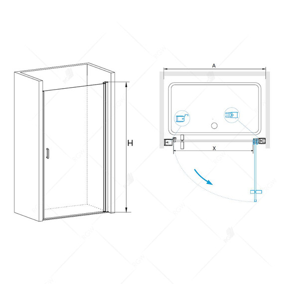 ДУШЕВАЯ ДВЕРЬ RGW LE-03