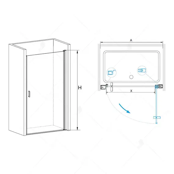 ДУШЕВАЯ ДВЕРЬ RGW LE-03