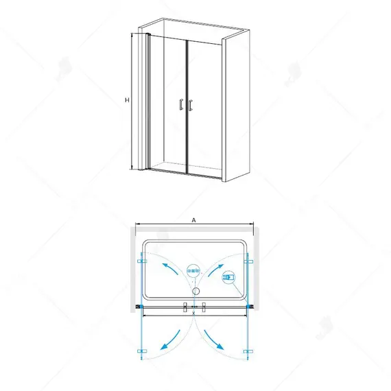 ДУШЕВАЯ ДВЕРЬ RGW LE-06