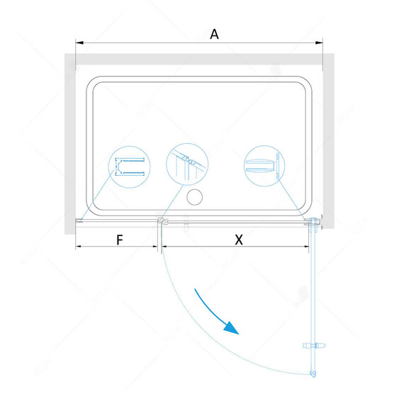 ДУШЕВАЯ ДВЕРЬ RGW HO-012