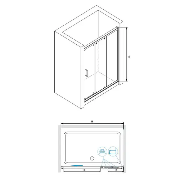 ДУШЕВАЯ ДВЕРЬ RGW TO-17 R