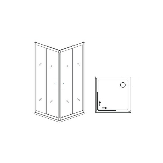ДУШЕВОЙ УГОЛОК DOLPHIN TN-205-J