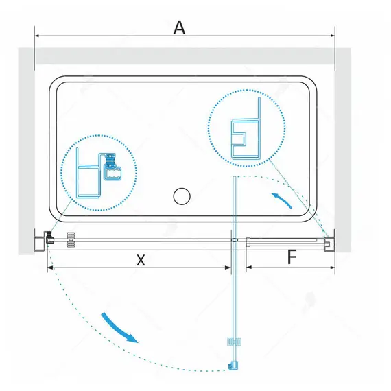 ДУШЕВАЯ ДВЕРЬ RGW PA-02 NEW