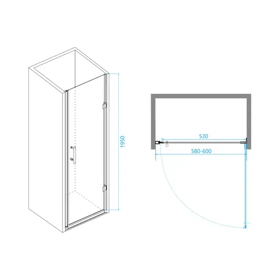 ДУШЕВАЯ ДВЕРЬ RGW PA-06B