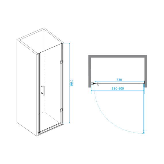 ДУШЕВАЯ ДВЕРЬ RGW PA-06B
