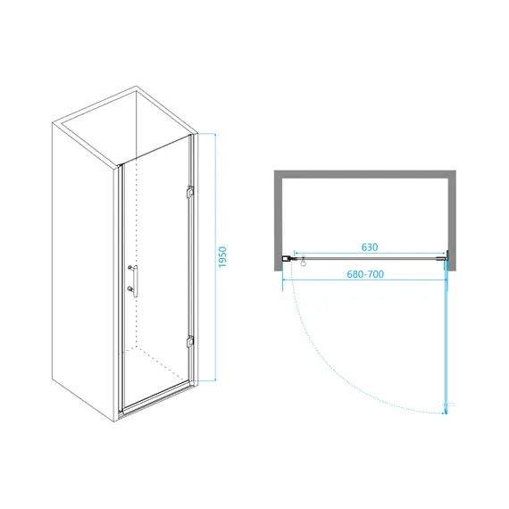 ДУШЕВАЯ ДВЕРЬ RGW PA-06B