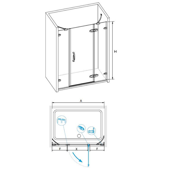 ДУШЕВАЯ ДВЕРЬ RGW SA-01