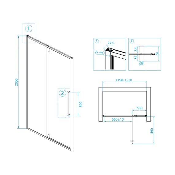 ДУШЕВАЯ ДВЕРЬ RGW SV-03