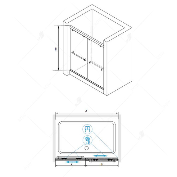 ДУШЕВАЯ ДВЕРЬ RGW TO-11