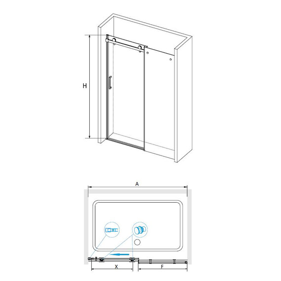 ДУШЕВАЯ ДВЕРЬ RGW TO-14B