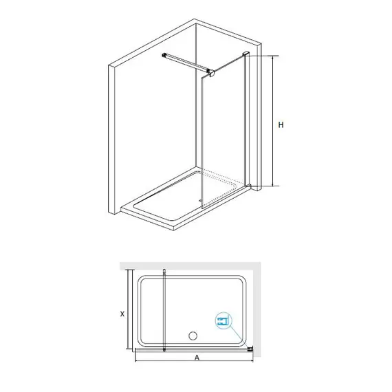 ДУШЕВАЯ ПЕРЕГОРОДКА RGW WA-001