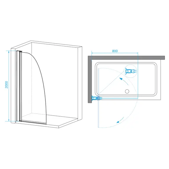 ДУШЕВАЯ ПЕРЕГОРОДКА RGW WA-006