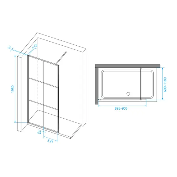 ДУШЕВАЯ ПЕРЕГОРОДКА RGW WA-111B