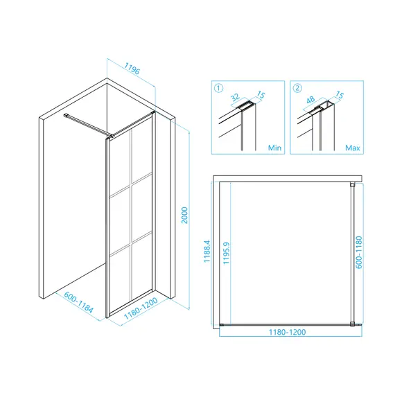 ДУШЕВАЯ ПЕРЕГОРОДКА RGW WA-11B