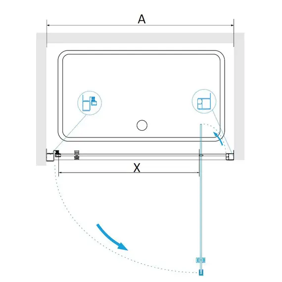 ДУШЕВАЯ ДВЕРЬ RGW PA-105