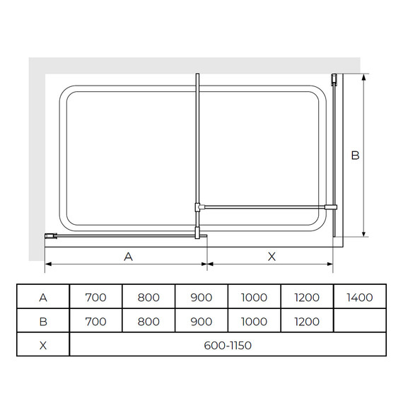 ДУШЕВАЯ ПЕРЕГОРОДКА RGW WA-021B (WA-011B (2 ШТ.) + S-1220B)