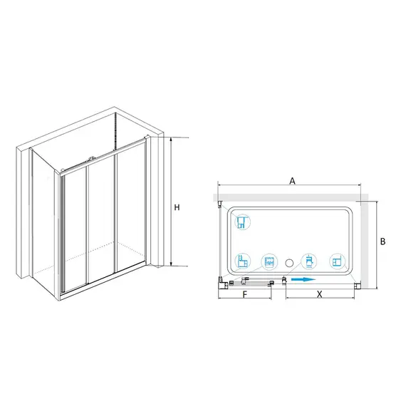 ДУШЕВОЙ УГОЛОК RGW CL-40-1 (CL-11 + Z-060-1)