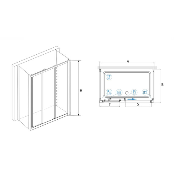 ДУШЕВОЙ УГОЛОК RGW CL-40 P (CL-11 + 2Z-12)