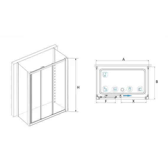 ДУШЕВОЙ УГОЛОК RGW CL-40 P (CL-11 + 2Z-12)