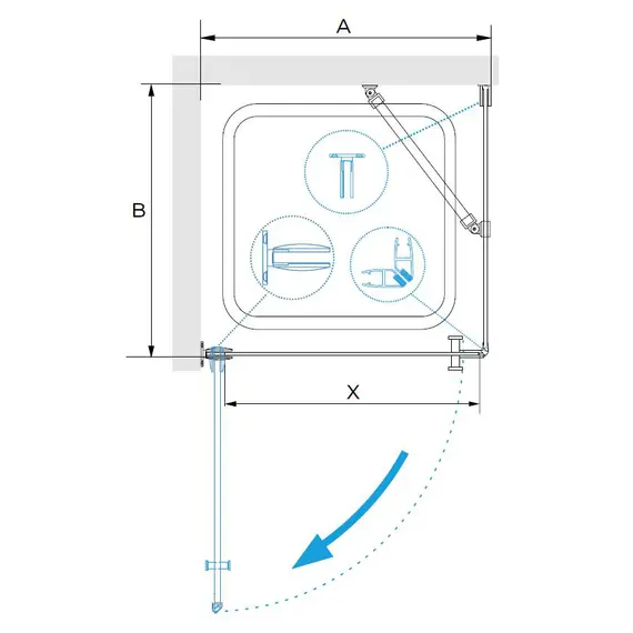 ДУШЕВОЙ УГОЛОК RGW HO-034