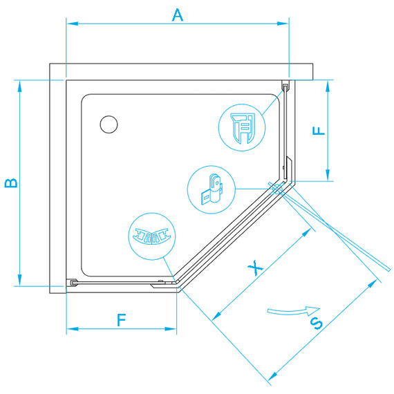 ДУШЕВОЙ УГОЛОК RGW HO-081