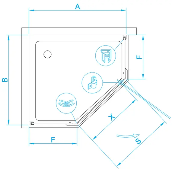 ДУШЕВОЙ УГОЛОК RGW HO-081B