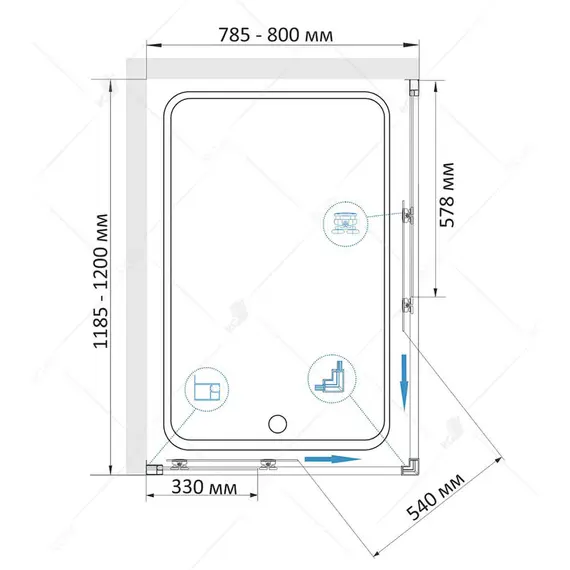 ДУШЕВОЙ УГОЛОК RGW CL-44