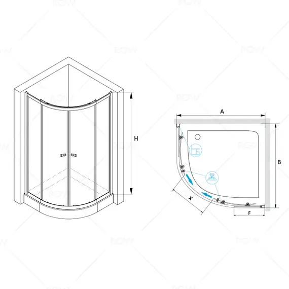 ДУШЕВОЙ УГОЛОК RGW CL-51