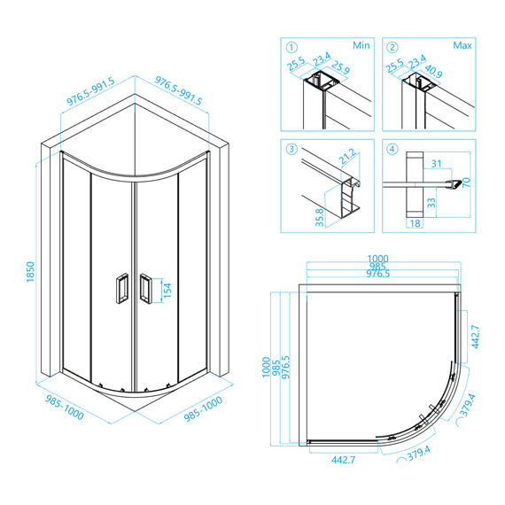 ДУШЕВОЙ УГОЛОК RGW CL-54
