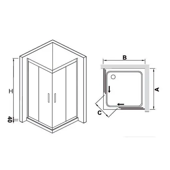 ДУШЕВОЙ УГОЛОК RGW HO-311 (HO-31 + 2Z-41)