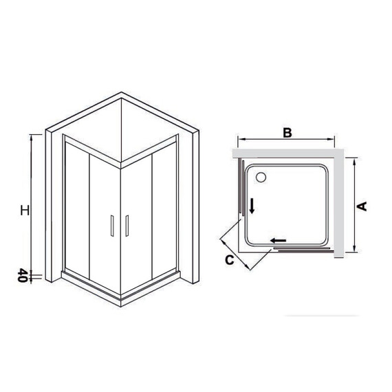 ДУШЕВОЙ УГОЛОК RGW HO-311 (HO-31 + 2Z-41)