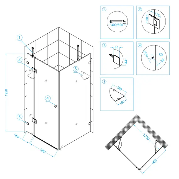 ДУШЕВОЙ УГОЛОК RGW HO-44