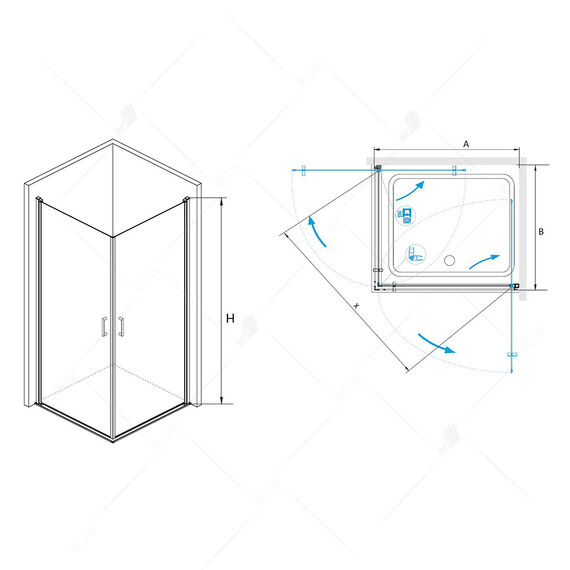 ДУШЕВОЙ УГОЛОК RGW LE-30