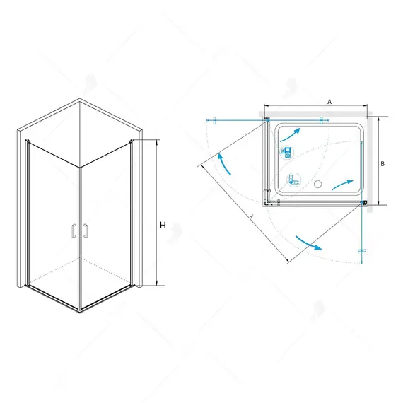 ДУШЕВОЙ УГОЛОК RGW LE-30