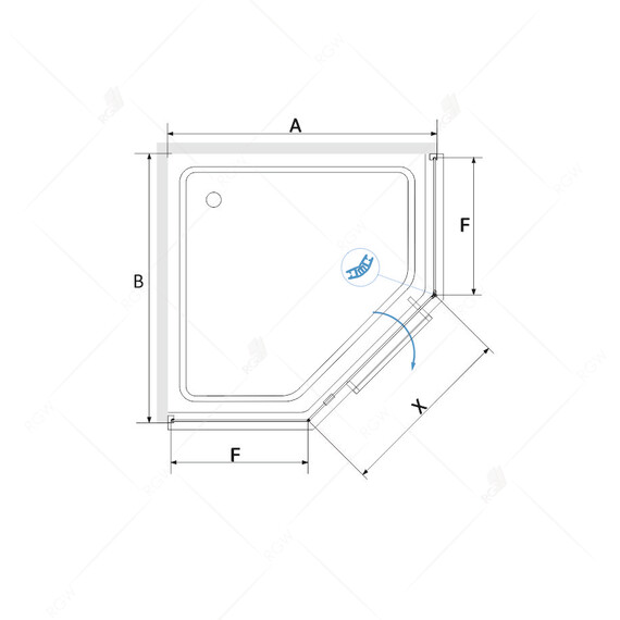 ДУШЕВОЙ УГОЛОК RGW HO-084GB