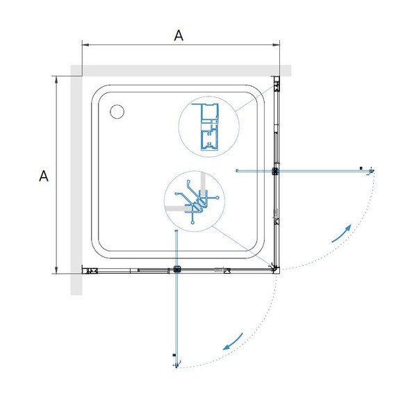 ДУШЕВОЙ УГОЛОК RGW PA-38