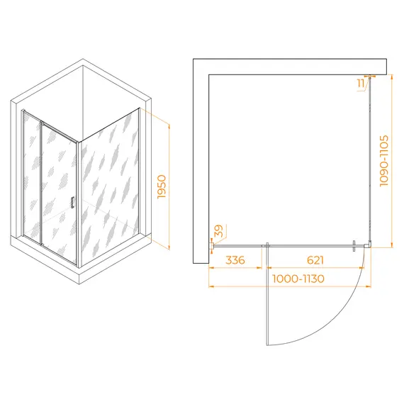 ДУШЕВОЙ УГОЛОК RGW PA-078 (RGW PA-008 + Z-050-2)