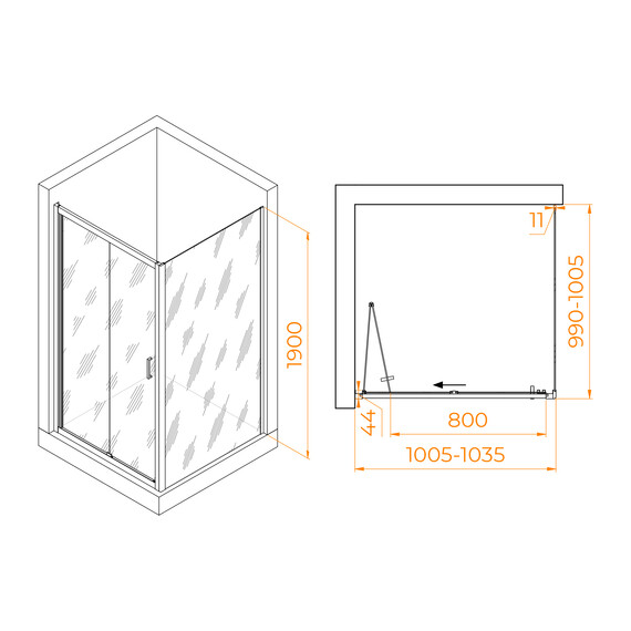 ДУШЕВОЙ УГОЛОК RGW PA-132 (PA-21+Z-050-5)