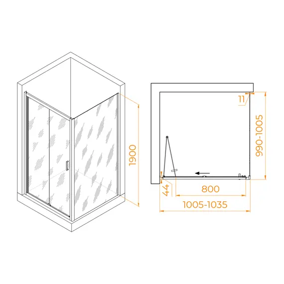 ДУШЕВОЙ УГОЛОК RGW PA-132 (PA-21+Z-050-5)