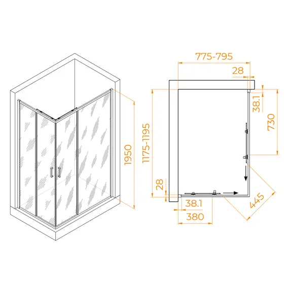 ДУШЕВОЙ УГОЛОК RGW PA-246B