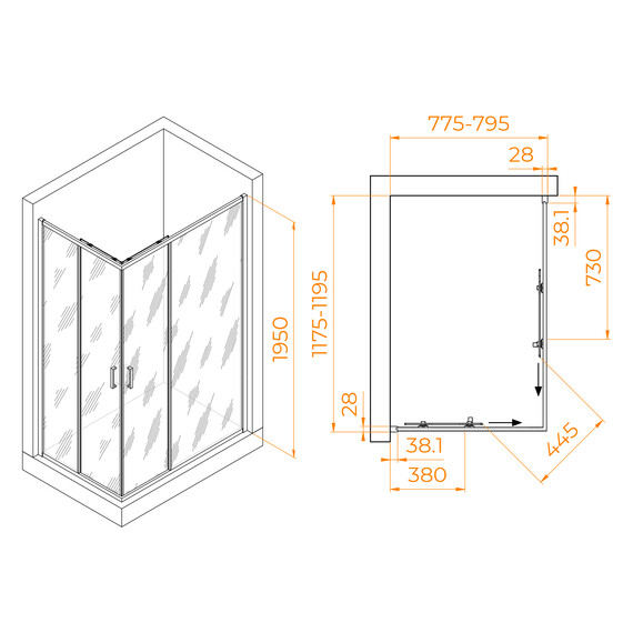 ДУШЕВОЙ УГОЛОК RGW PA-246