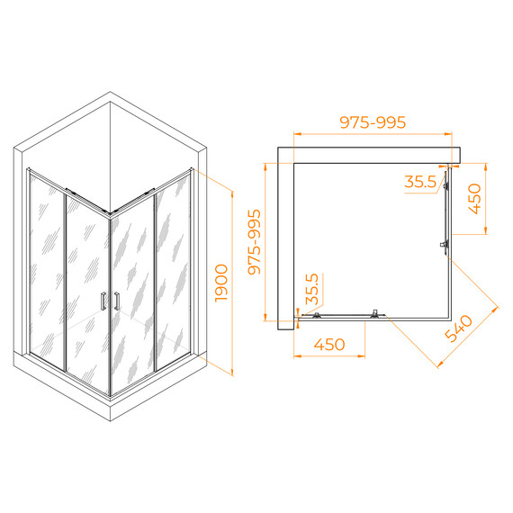 ДУШЕВОЙ УГОЛОК RGW PA-31B